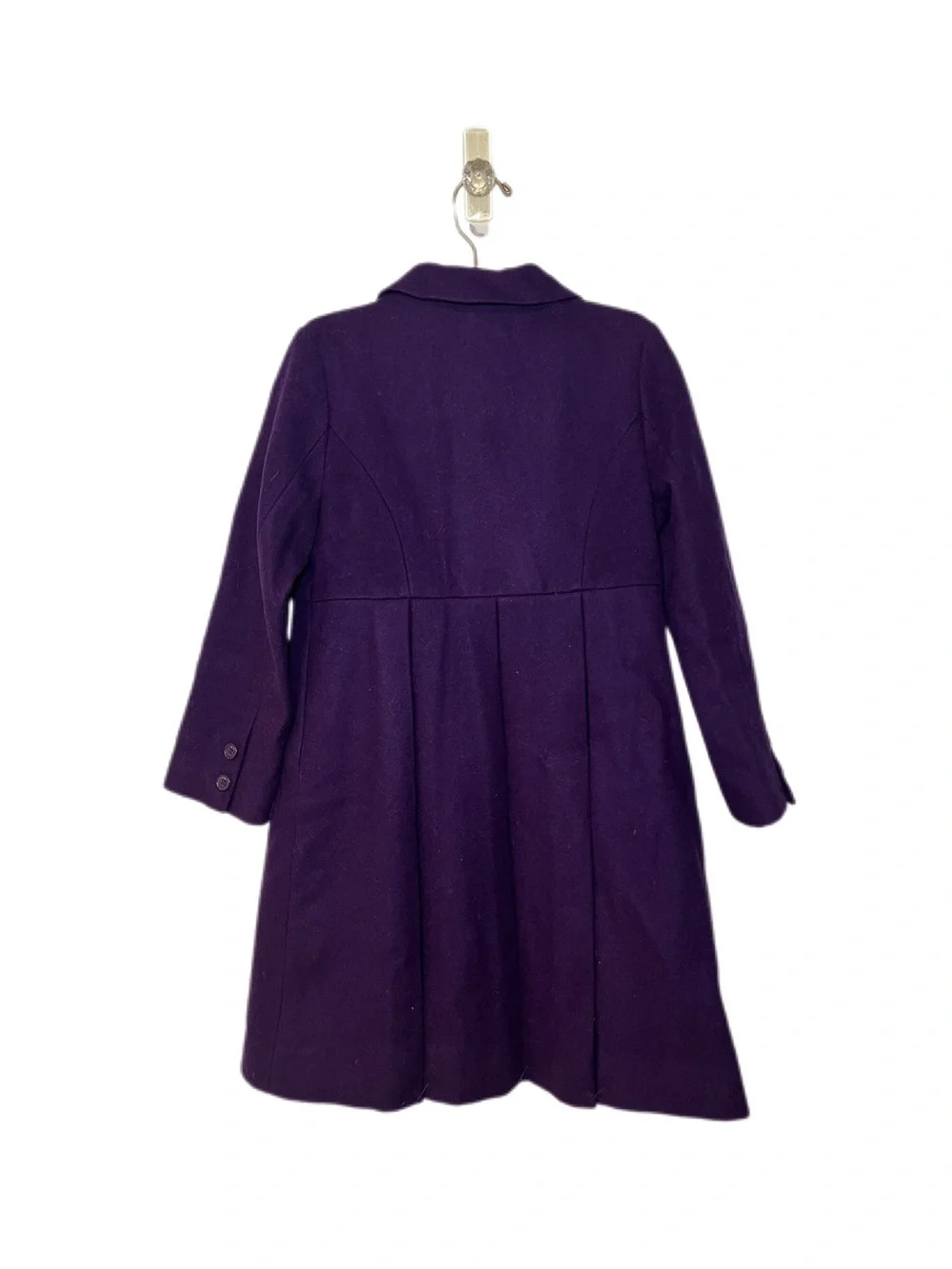 NWT Janie and Jack Size 6 Deep Purple Wool-Blend Pea Coat Dress Jacket